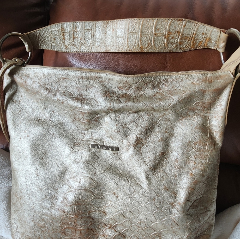 Mila Schon metalic shoulder bag